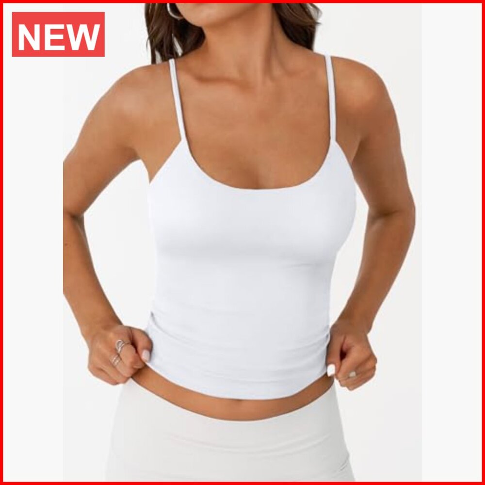 Double Lined Adjustable Spaghetti Strap Tank Top … - image 2